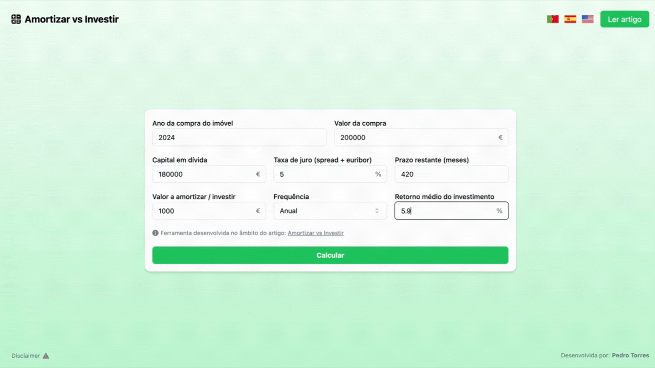 Repay Mortgage vs Invest Calculator thumbnail